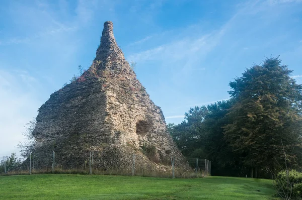 Romeinse Graf Van Eerste Eeuw Ochtend Mist Autun Bourgondië Frankrijk — Stockfoto