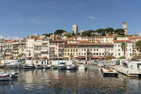 Cannes France May 2016 View Suquet Mont Chevalier Oldest District — стоковое фото