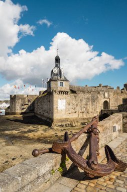 ville eski duvarları kapatın, eski çekirdek concarneau, brittany, Fransa
