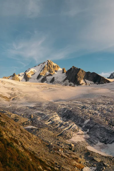 Glaciar Tour Las Montañas Alpinas Chamonix Mont Blanc Alta Saboya —  Fotos de Stock