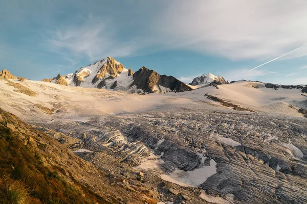 Gletsjertocht Alpine Bergen Chamonix Mont Blanc Haute Savoie Auvergne Rhone — Stockfoto