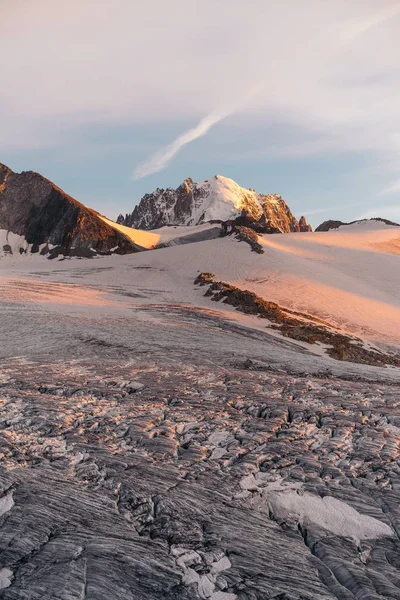 Glacier Tour Montanhas Alpinas Chamonix Mont Blanc Haute Savoie Auvergne — Fotografia de Stock