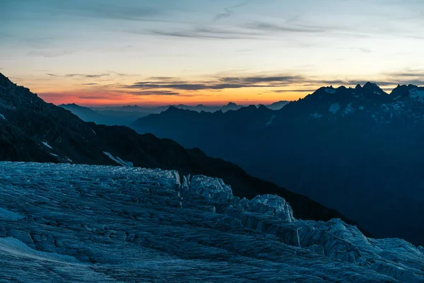 Glacier Tour Montanhas Alpinas Chamonix Mont Blanc Haute Savoie Auvergne — Fotografia de Stock