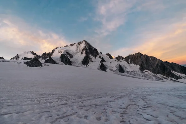 Glacier Tour Montanhas Alpinas Chamonix Mont Blanc Haute Savoie Auvergne — Fotografia de Stock