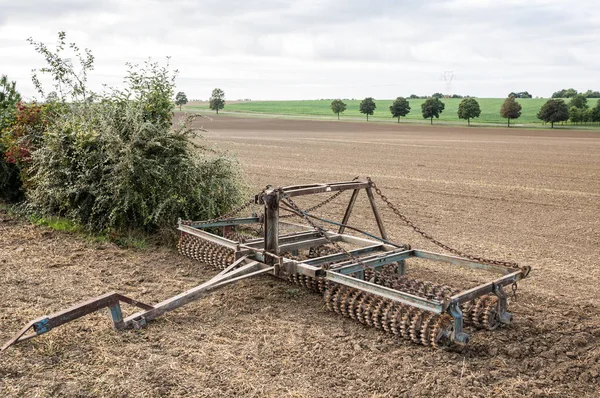 Plow Fields Marne Champanhe França — Fotografia de Stock