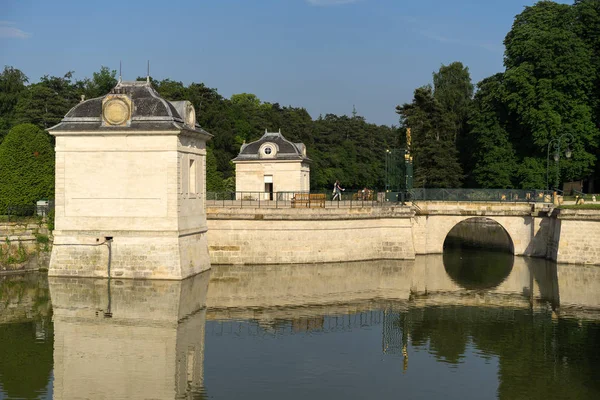 Entrace Castle Chantilly Sunset Oise Picardy France — Stock Photo, Image