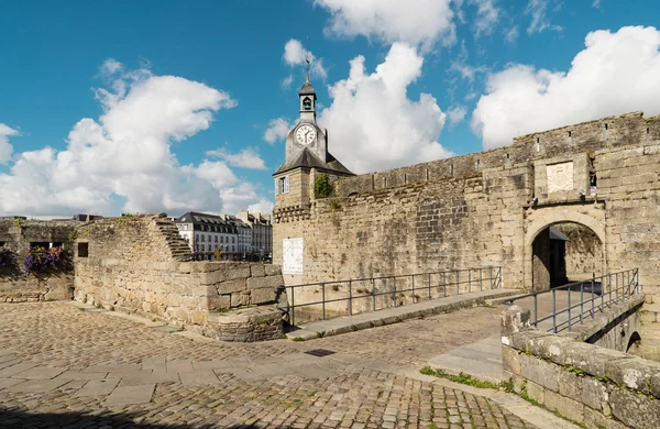 The old walls of Ville Close, the old core of Concarneau, Brittany, France