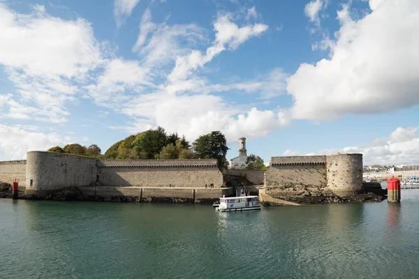 Ville Eski Duvarları Kapatın Eski Çekirdek Concarneau Brittany Fransa — Stok fotoğraf