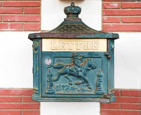 Vintage Letter Box Deauville France — Stock Photo, Image