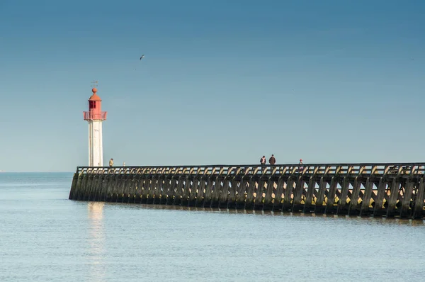 Lighthouse Trouville Normandy France — Stock Photo, Image