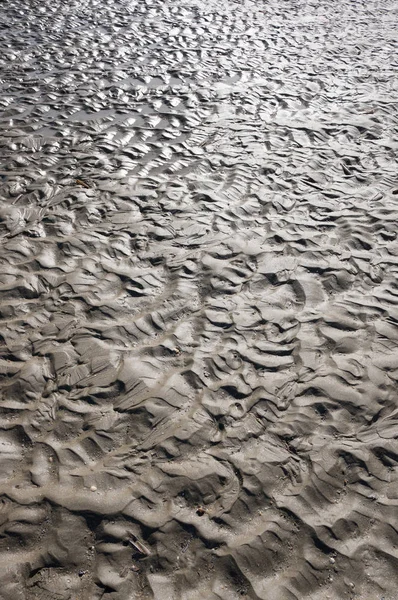 Texture Della Spiaggia Dopo Marea Riflusso — Foto Stock