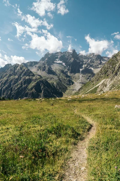 Nemzeti Parc Ecrins Alpok Franciaország Hegység — Stock Fotó