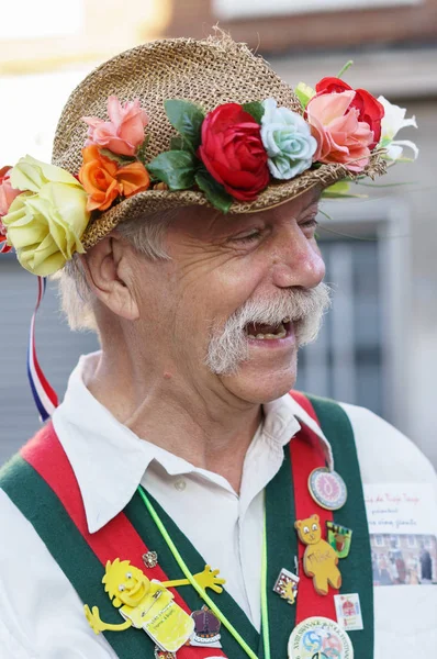 Douai Francia Julio 2015 Anciano Disfruta Del Festival Gayant Gayant — Foto de Stock