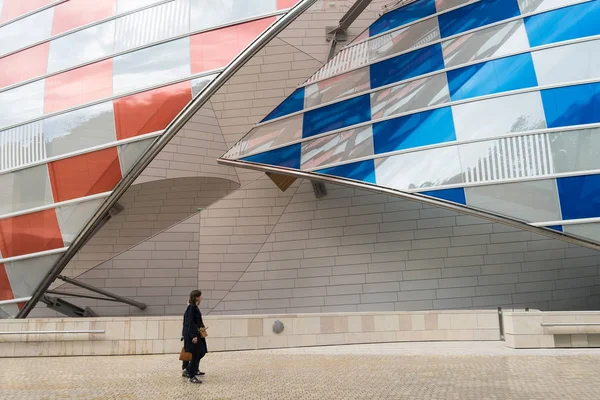 Париж Франція Червня 2016 Деталь Будівлі Louis Vuitton Фонду Музей — стокове фото
