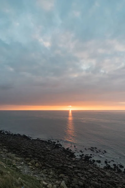 Sunset Gris Nez Opal Coast France — Stock Photo, Image