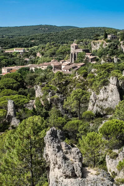 Cidade Moureze Languedoc Roussillon França — Fotografia de Stock