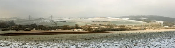 Snow Covered Farm Lorraine France — Stock Photo, Image