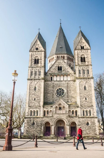 Tempel Neuf Metz Lorraine Frankrijk Deze Kerk Een Revival Van — Stockfoto
