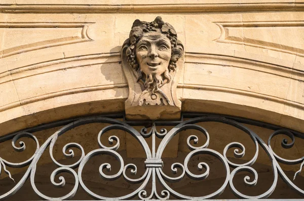 Gótikus Katedrális Etienne Moselle Lorraine Franciaország Metz Európában Faragványok Részlete — Stock Fotó