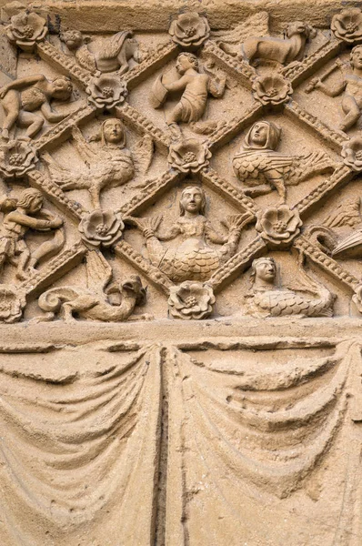 Detalle Las Tallas Catedral Gótica San Etienne Metz Mosela Lorena — Foto de Stock