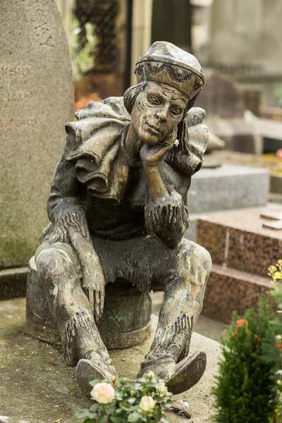 Париж Франція Квітня 2016 Ніжинський Вацлав Фомич Могили Кладовищі Монмартр — стокове фото