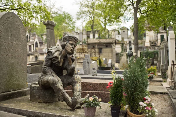 Париж Франція Квітня 2016 Ніжинський Вацлав Фомич Могили Кладовищі Монмартр — стокове фото