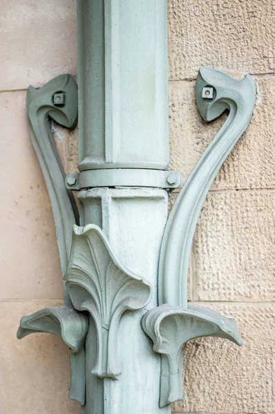 Detail Art Nouveau Style Drainpipe Nancy France — Stock Photo, Image