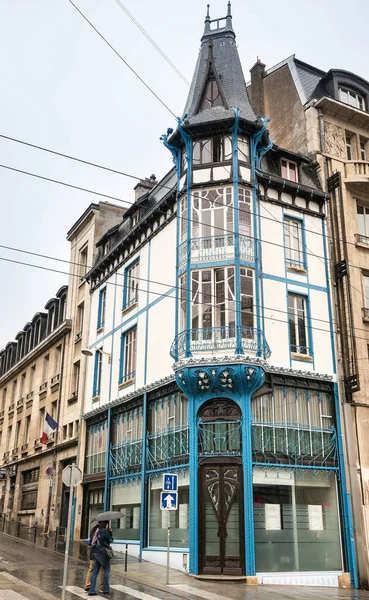 アール ヌーボー様式のナンシー フランスの建物 — ストック写真