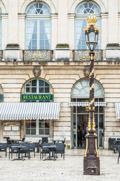 Restaurante Praça Stanislas Nancy França — Fotografia de Stock