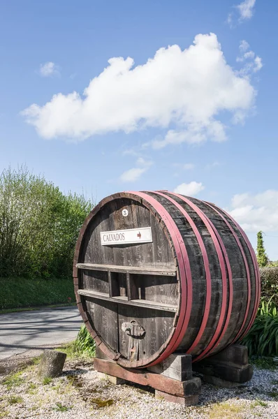 Vas Gyűrűs Cambremer Franciaország Normandia Calvados Fahordók — Stock Fotó