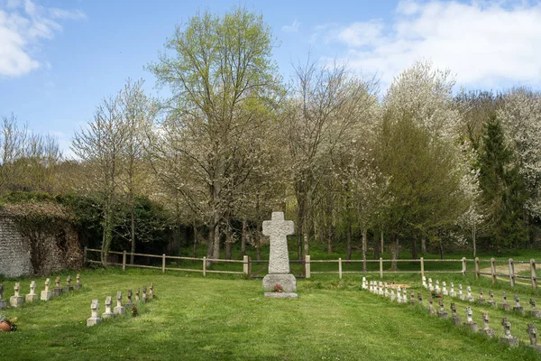 Кладбище Монахов Монахинь Бек Хеллуэн Нормандия Франция — стоковое фото