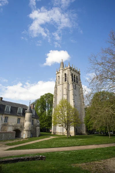 Torre Abadia Bec Hellouin Normandia França — Fotografia de Stock