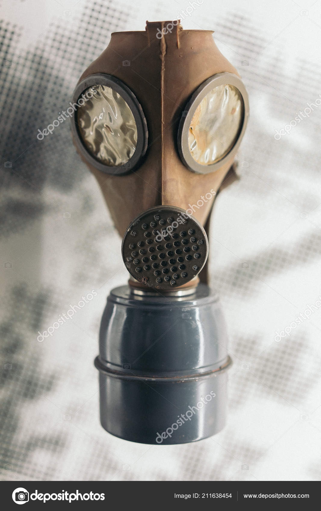Old Mask Used War Stock Photo by 211638454