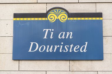 Bu iz Quimper, Brittany, Fransa Turizm Ofisi. Ti Breton Turizm ofisinde bir Douristed anlamına gelir