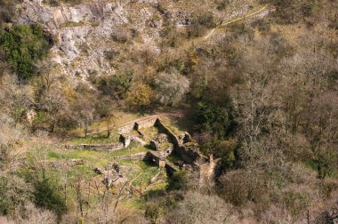 Mill house Alzou Vadisi'nde rocamadour yakınındaki harabe