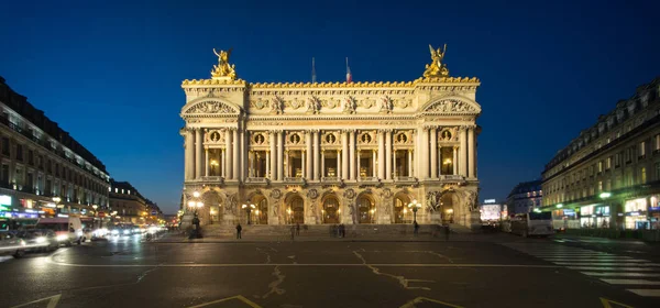 Palais Opera Garnier National Academy Music Schemering Parijs Frankrijk Het — Stockfoto