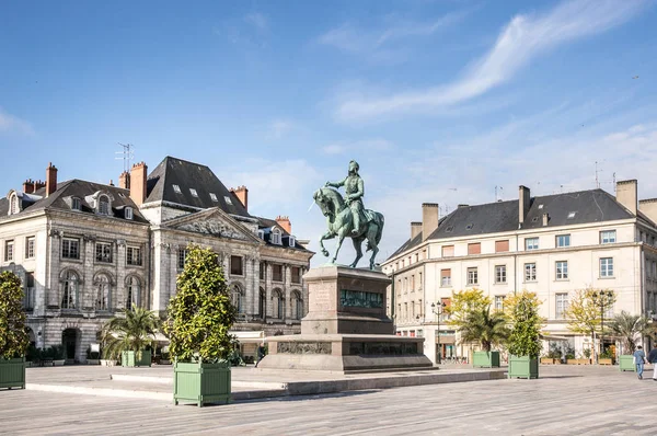 Pomnik Jeanne Arc Joan Arc Place Martroi Orleans Francja — Zdjęcie stockowe