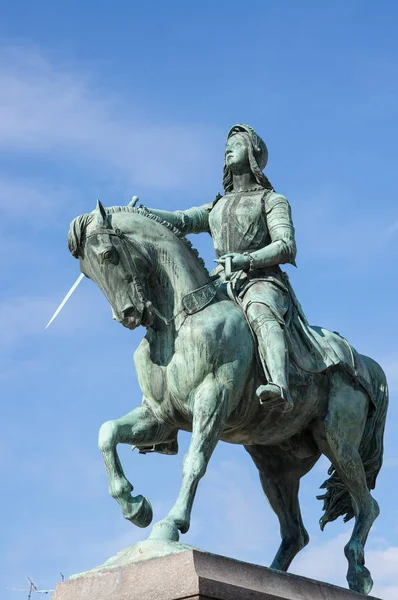 Monument Van Jeanne Arc Jeanne Arc Place Martroi Orleans Frankrijk — Stockfoto