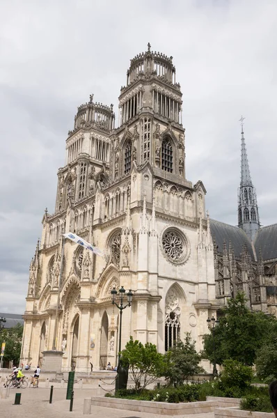 Orleans Katedrali Orleans Bishop Koltuğunda Joan Arc Seviye Katedral Mayıs — Stok fotoğraf
