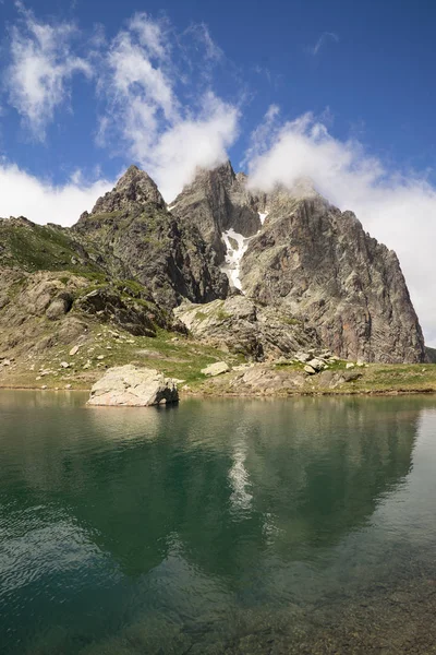 Pic Midi Ossau 2884 Amanecer Una Montaña Que Eleva Por — Foto de Stock