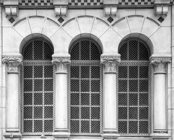 Finestre Con Colonne Corinzie Parigi Francia — Foto Stock