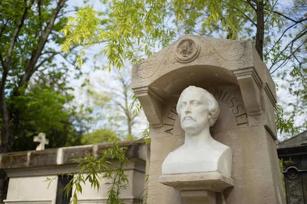 Paris Frankrijk April 2016 Musset Het Graf Begraafplaats Pere Lachaise — Stockfoto