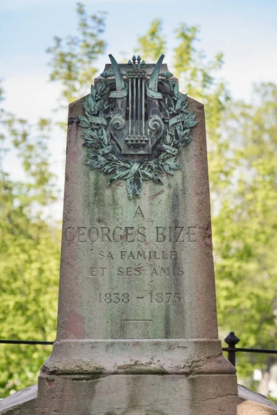 París Francia Mayo 2016 Tumba Georges Bizet Cementerio Pere Lachaise — Foto de Stock