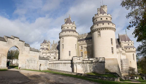 Ranní Zámek Pierrefonds Picardie Francie — Stock fotografie