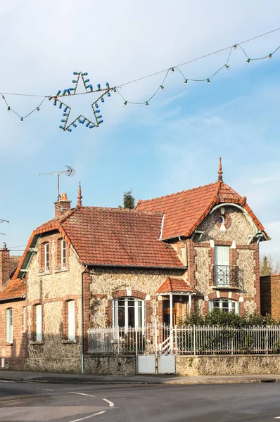 Typische Rode Bakstenen Huis Het Noorden Van Frankrijk — Stockfoto