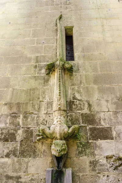 Gárgola Pared Pierrefonds Castillo Oise Picardía Francia —  Fotos de Stock