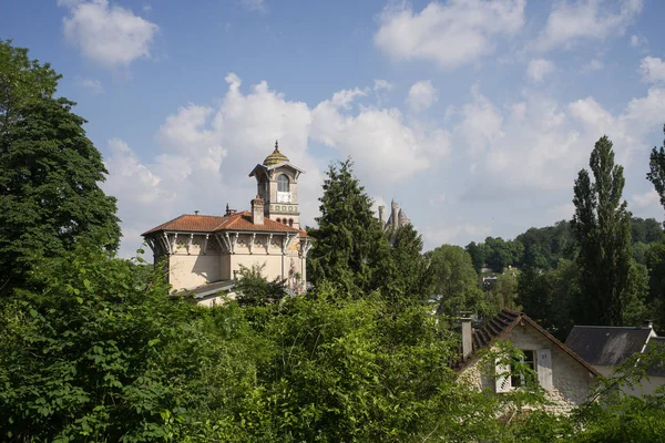 Mooi Dorpshuis Pierrefonds Oise Picardië Frankrijk — Stockfoto