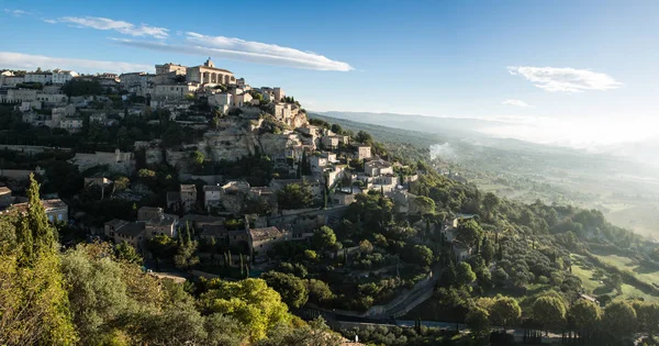 Das Bergdorf Gordes Morgen Provence Frankreich — Stockfoto