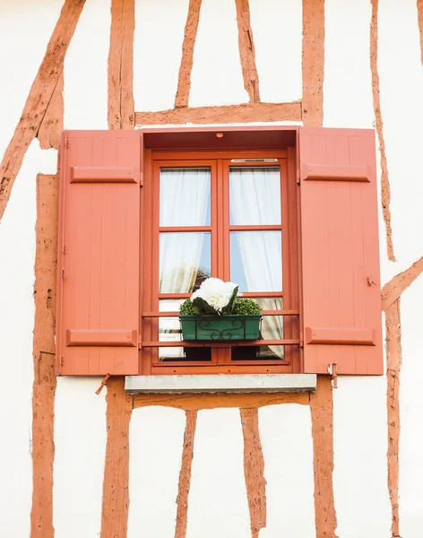 Ancient Timber Framing Building Modern Antenna Provins France Small Medieval — Stock Photo, Image