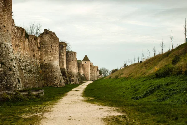 Średniowiecznych Murów Provins Francja — Zdjęcie stockowe